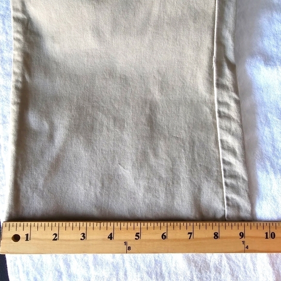 Dickies Slim Chino Boot Cut Tan Pants Size 8 Long - Picture 9 of 10